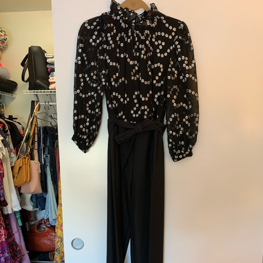 Rebecca Taylor metallic dot jumpsuit
